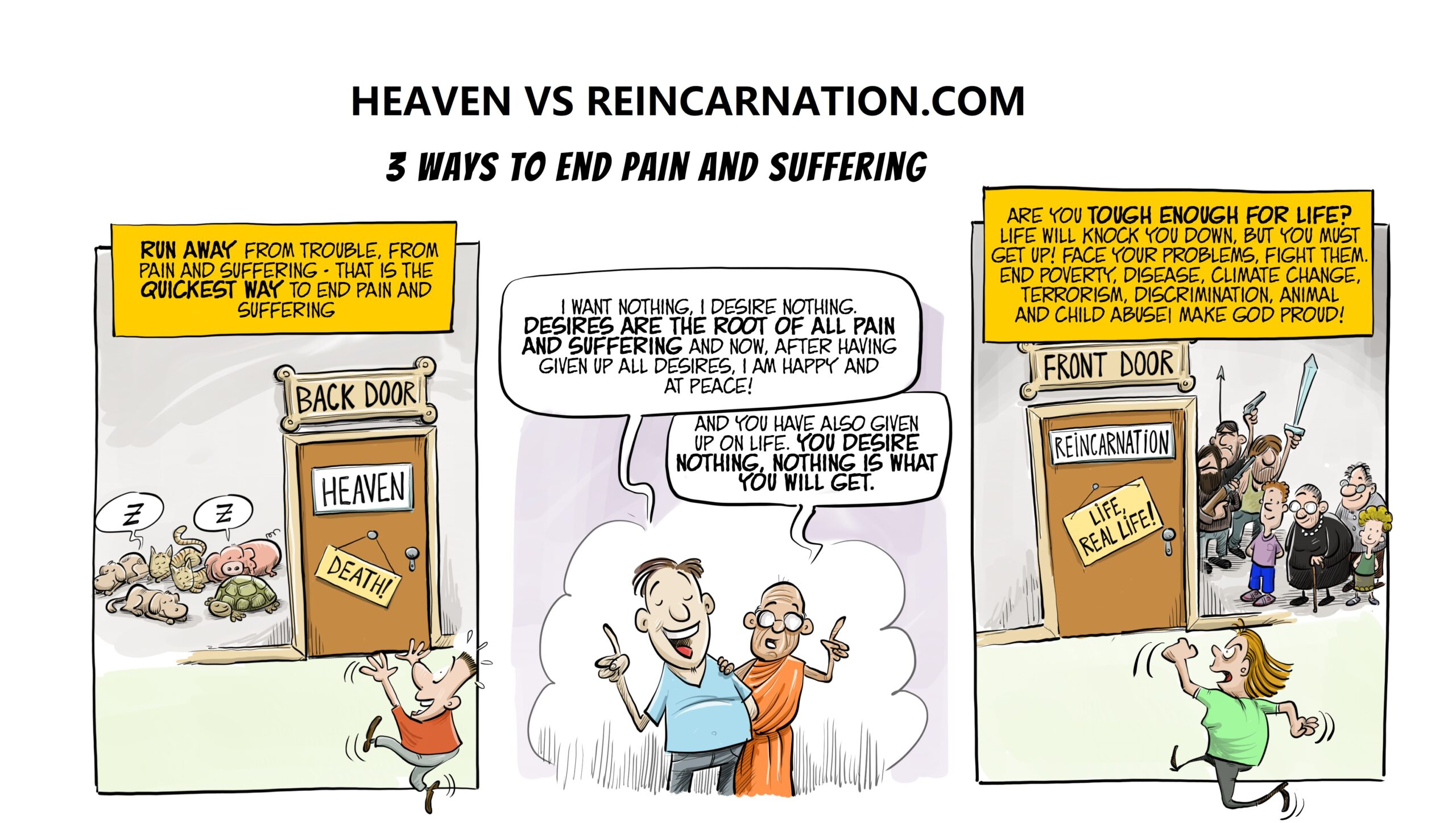 3 Ways to end Pain & Suffering